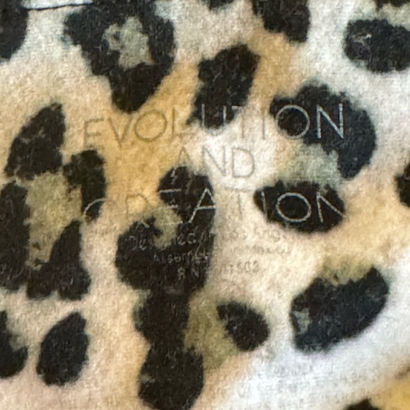 NWOT EVOLUTION & CREATION LG LEOPARD PRINT BIKER SHORTS! - Picture 3 of 3